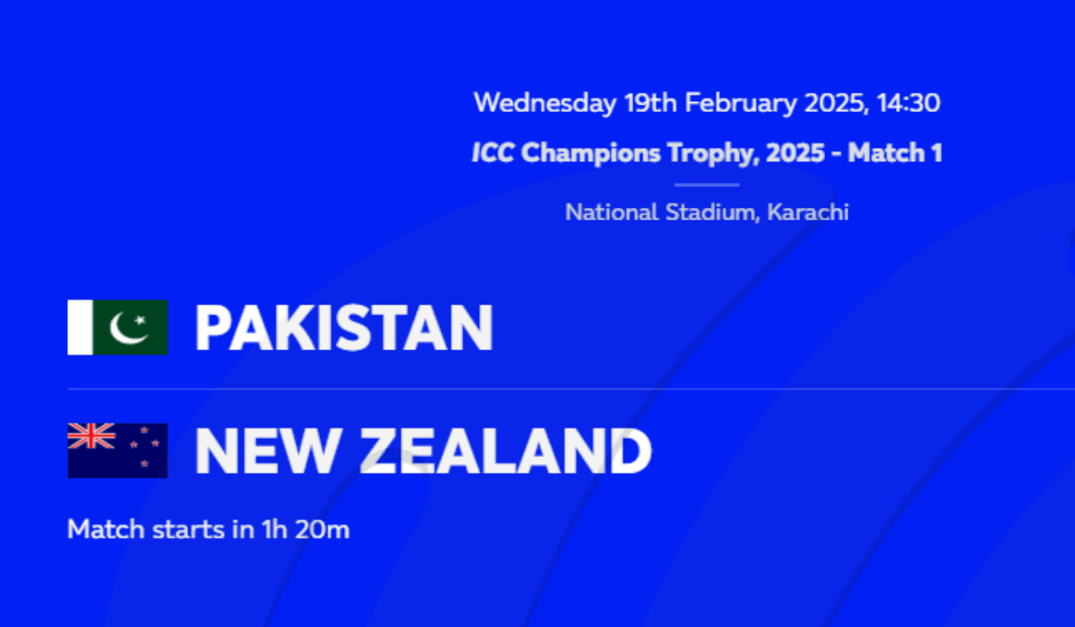 Champions Trophy 2025 Pakistan vs New Zealand Preview
