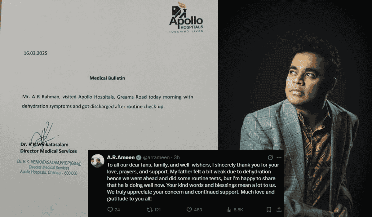 AR Rahman out of hospital post recovery